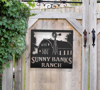 Custom Metal Barn Sign Metal Farm Sign Barn And Windmill Indoor Or Outdoor Sign Decorations