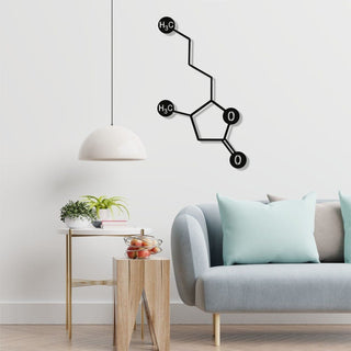 Metal Wall Decor Whiskey Molecule Science Art Biology Chemistry Art Bar Decoration Whiskey Chemical Formula Decorations