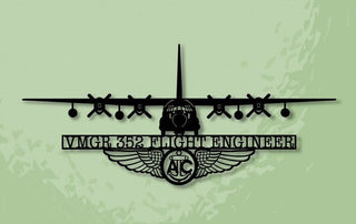 Kc130 Vmgr352 Flight Engineer With Aircrew Wings Metal Sign Cut Metal Sign Wall Decor Decorations