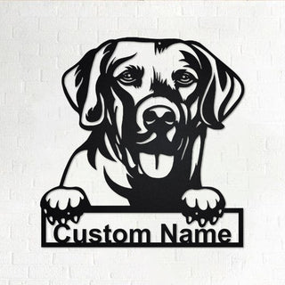 Personalized Chesapeake Bay Retriever Metal Sign Dog Dog Metal Wall Decor Custom Chesapeake Bay Retriever Custom Dog Decorations