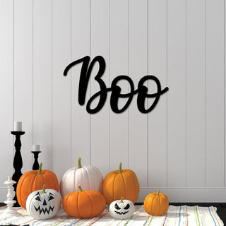 Halloween Boo Sign Boo Metal Word Halloween Decor Boo Sign For Front Door Farmhouse Halloween Sign Halloween Decorations Decorations