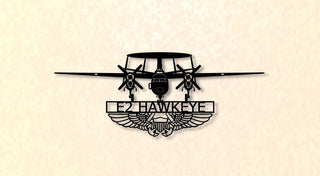 E2 Hawkeye 4blade With Nfo Wings Airborne Early Warning (aew) Aircraft Metal Sign Cut Metal Sign Wall Decor Decorations