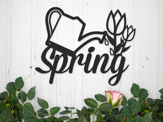 Metal Garden Decor Spring Decor Mothers Day Gift Tulips Front Porch Sign Farmhouse Decor Garden Sign Decorations