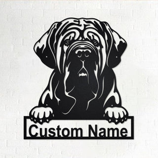 Custom Neapolitan Mastiff Dog Personalized Neapolitan Mastiff Name Sign Decoration For Room Neapolitan Mastiff Decorations