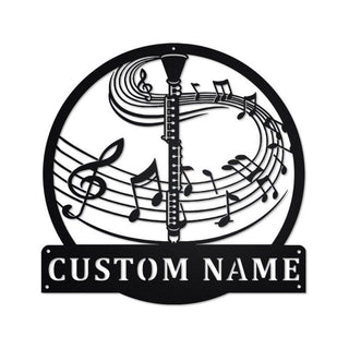 Personalized Clarinet Metal Sign Clarinet Clarinet Metal Sign Clarinet Lover Clarinet Gift Clarinet Musical Instrument Decorations