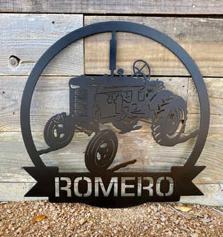 Farmhouse Circle Family Monogram Sign Lowest Price Metal Monogram Gifts Cut Metal Sign Decorations