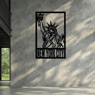 New York City Metal Wall Sign Metal Wall Hanging Gift For Husband Interior Wall Decor Valentine's Day Decorations