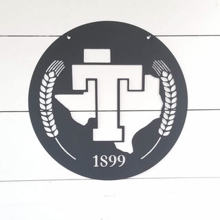 Tarleton State University Texas T Wheat Metal Sign Decorations