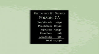 Folsom Ca Distinctive By Nature Metal Sign Cut Metal Sign Wall Decor Decorations