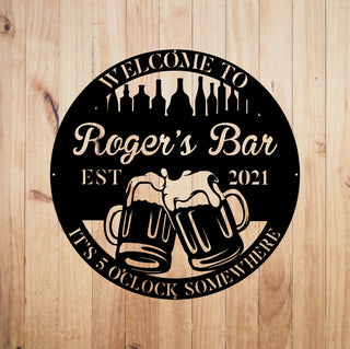 Personalized Beer Metal Bar Sign, Pub, Tap, Lounge, Caf?, Home Wall Decor, Wedding Art Gift For Him/her, Metal Laser Cut Metal Signs Custom Gift Ideas