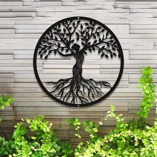 Metal Tree Of Life Wall Art Led Lights, Tree Of Life Metal Sign, Family Tree Monogram Wall Sign, Housewarming Metal Decor, Tree Of Life Metal Sign