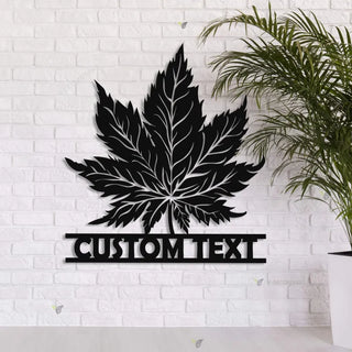 Personalized Weed Metal Wall Art With Lights, Marijuana Sign Decoration, Culture Smoking Cigarette, Custom Cannabis Sign Custom Gift For Him