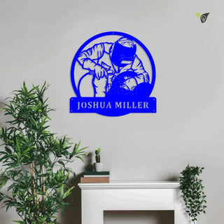 Personalized Welder Monogram Metal Sign With Led Lights, Custom Welder Monogram Metal Sign With Led Lights, Welder Monogram Gift, Job Gift